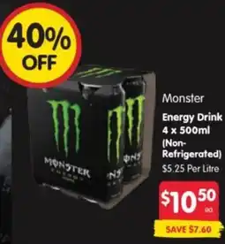 Spar Monster Energy Drink offer