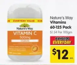 Spar Nature's Way Vitamin C offer
