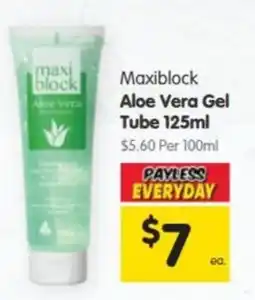 Spar Maxiblock Aloe Vera Gel offer