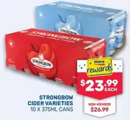SipnSave Strongbow cider varieties offer