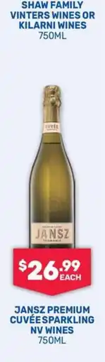SipnSave Jansz Premium Cuvée Sparkling NV Wines offer