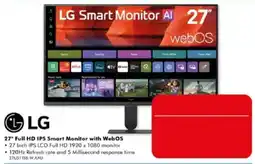 The Good Guys LG 27" Full HD IPS Smart Monitor with WebOS offer