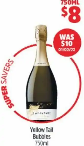 Yellow Tail Bubbles 750ml