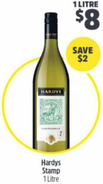 BWS Hardys Stamp 1 Litre offer