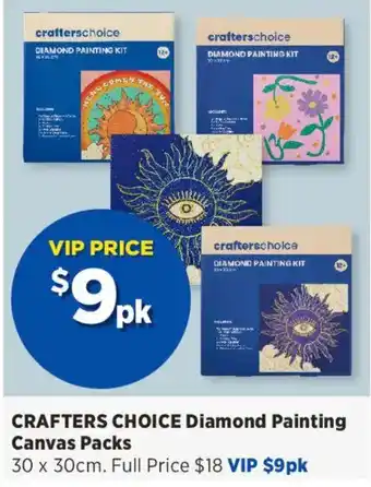 Crafters Choice Diamond Painting Canvas Packs