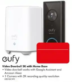 The Good Guys eufy Video Doorbell 2K with Home Base offer