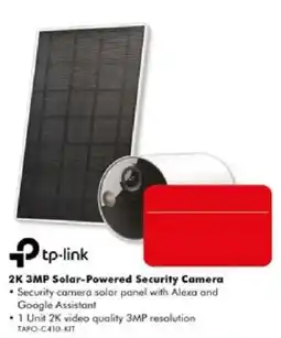 The Good Guys tp-link 2K 3MP Solar-Powered Security Camera offer