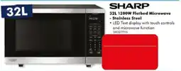 The Good Guys Sharp 32L 1200W Flatbed Microwave offer