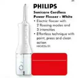 The Good Guys Philips Sonicare Cordless Power Flosser - White offer
