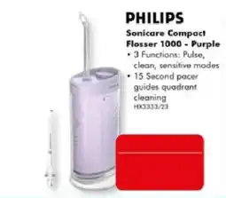 The Good Guys Philips Sonicare Compact Flosser 1000 - Purple offer