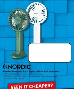 The Good Guys Nordic Portable Handheld Fan offer