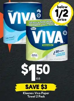 Drakes Kleenex Viva Paper Towel 2 Pack offer