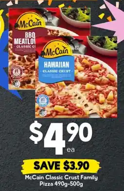 Drakes McCain Classic Crust Family Pizza offer