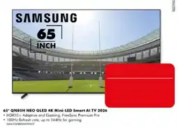 The Good Guys Samsung 65" QN80H NEO QLED 4K Mini-LED Smart AI TV 2026 offer