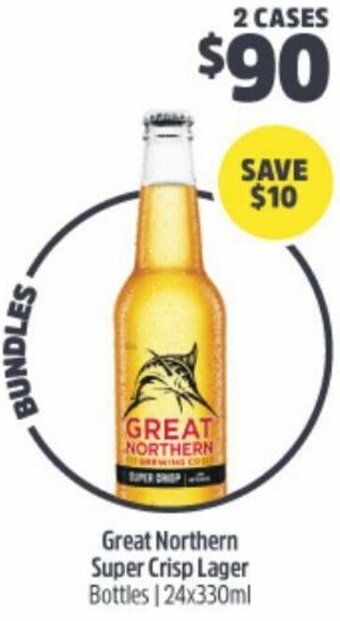 BWS Great Northern Super Crisp Lager offer