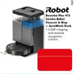 The Good Guys iRobot Roomba Plus 415 Combo Robot Vacuum & Mop + AutoWash Dock offer