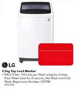The Good Guys LG 7.5kg Top Load Washer offer
