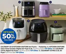 Spotlight CULINARY CO & KITCHEN COUTURE Air Fryers offer