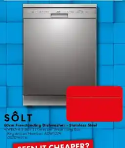 The Good Guys Sôlt 60cm Freestanding Dishwasher - Stainless Steel offer