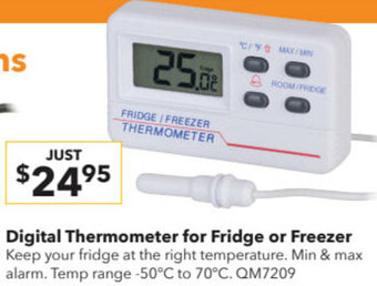 Digital Thermometer For Fridge Or Freezer