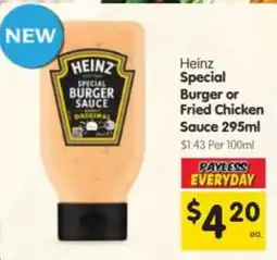 Spar Heinz Special Burger Sauce offer
