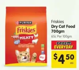 Spar Friskies Dry Cat Food offer