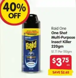 Spar Raid One Shot Multi-Purpose Insect Killer offer
