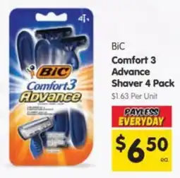Spar Bic Comfort 3 Advance Shaver offer