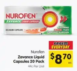 Spar Nurofen Zavance Liquid Capsules offer