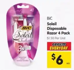 Spar Bic Soleil Disposable Razor offer