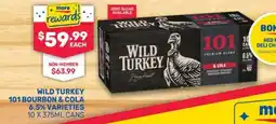 SipnSave Wild Turkey 101 Bourbon & Cola Varieties offer