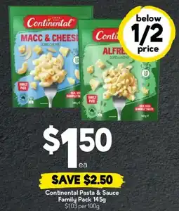 Drakes Continental Pasta & Sauce Family Pack offer