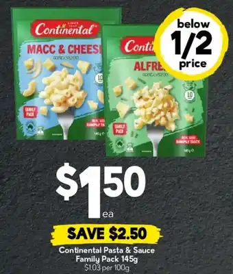 Continental Pasta & Sauce Family Pack