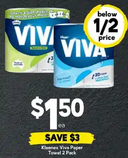 Drakes Kleenex Viva Paper Towel 2 Pack offer