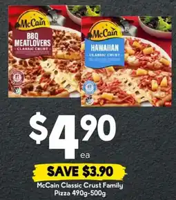 Drakes McCain Classic Crust Family Pizza offer