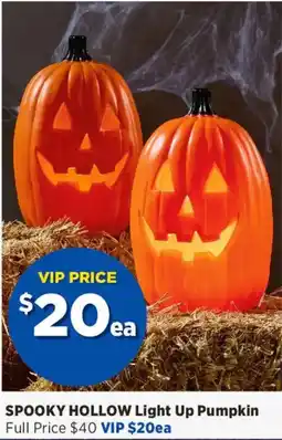 Spotlight Spooky Hollow Light Up Pumpkin offer