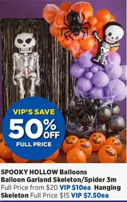 Spotlight SPOOKY HOLLOW Balloons Balloon Garland Skeleton/Spider 3m offer
