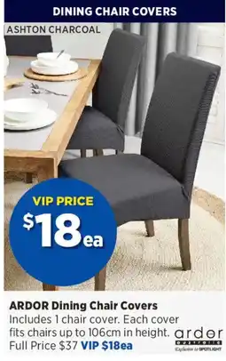 Spotlight Arдор Dining Chair Covers offer