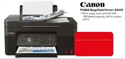 The Good Guys Canon PIXMA MegaTank Printer G4670 offer