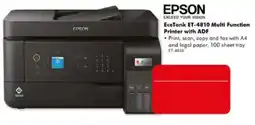 The Good Guys Epson EcoTank ET-4810 Multi Function Printer with ADF offer