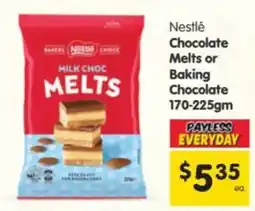 Spar Nestlé Milk Choc Melts offer