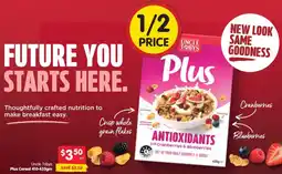 Spar Uncle Tobys Plus Cereal offer