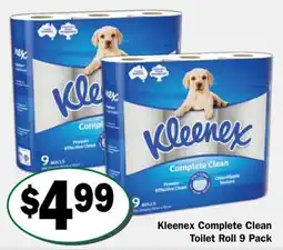 Friendly Grocer Kleenex Complete Clean Toilet Roll offer