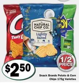 Friendly Grocer Snack Brands Potato & Corn Chips 175g Varieties offer