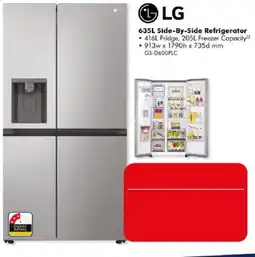 The Good Guys LG 635L Side-By-Side Refrigerator offer
