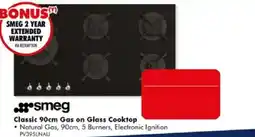 The Good Guys Smeg Classic 90cm Gas on Glass Cooktop offer