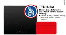 The Good Guys Technika 60cm 4 Zone Extendable Zone Touch Control Ceramic Cooktop offer