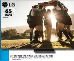 The Good Guys LG 65" QNED86B EVO AI Mini-LED 4K Smart TV 2026 offer