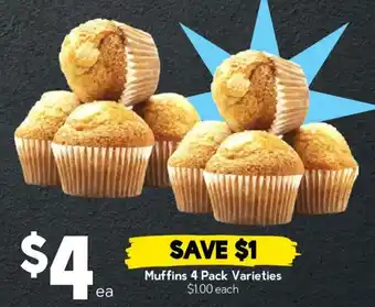 Muffins 4 Pack Varieties