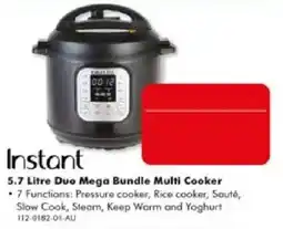 The Good Guys Instant 5.7 Litre Duo Mega Bundle Multi Cooker offer